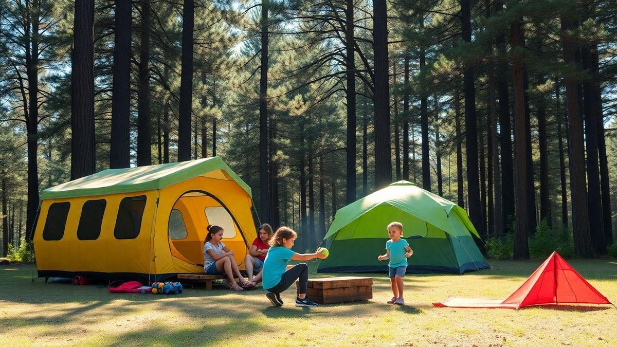 Consejos para acampar con niños felices