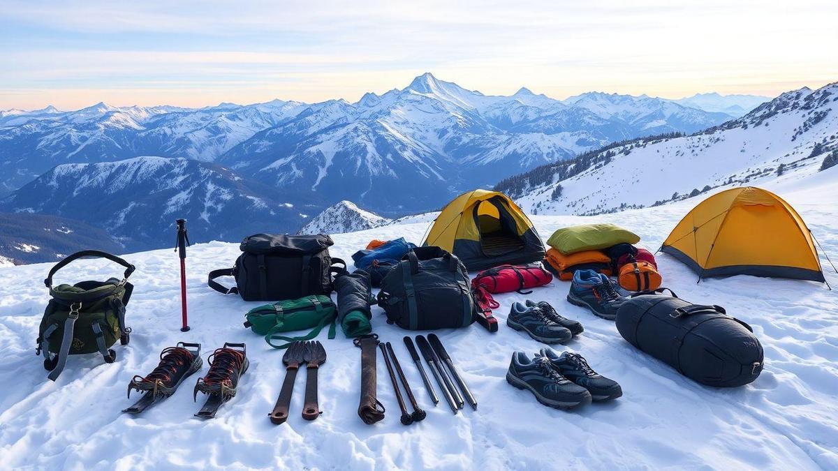 Equipamiento recomendado para ascensiones en invierno