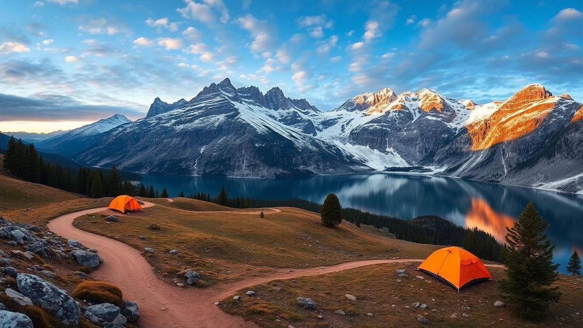Senderos de alta montaña para acampar imperdibles